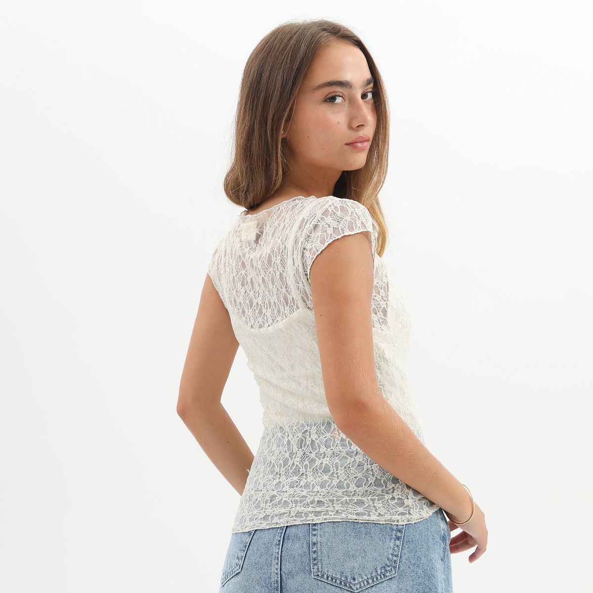 DENIMLAB - Polo Manga Corta Casual Mujer Denimlab