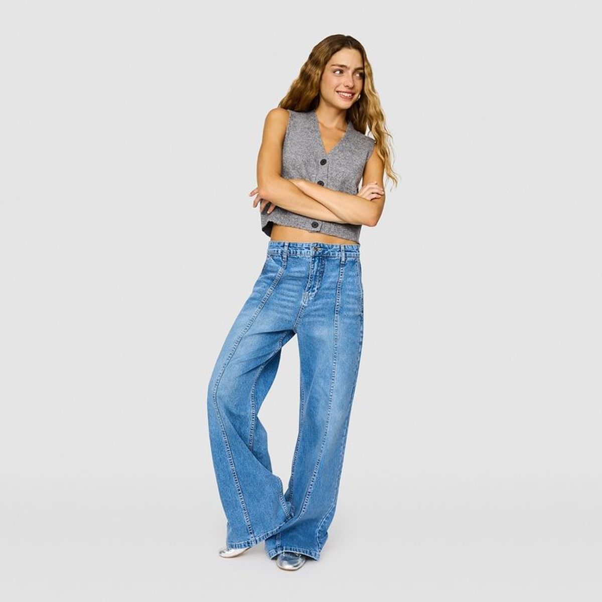 SYBILLA - Jean Wide Algodón Mujer Sybilla