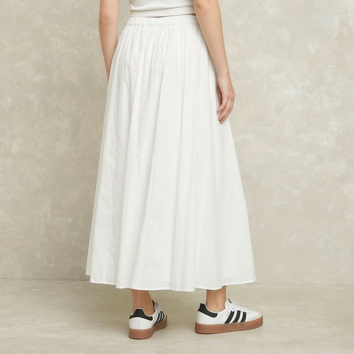 SYBILLA - Falda Sybilla Larga Algodón Tiro Alto Mujer