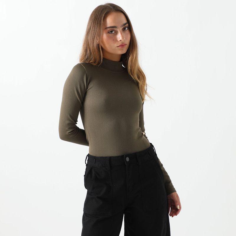 DENIMLAB - Body Manga Larga Casual Mujer Denimlab