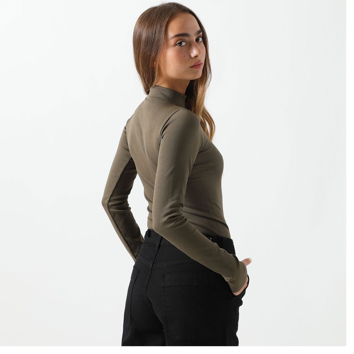 DENIMLAB - Body Manga Larga Casual Mujer Denimlab