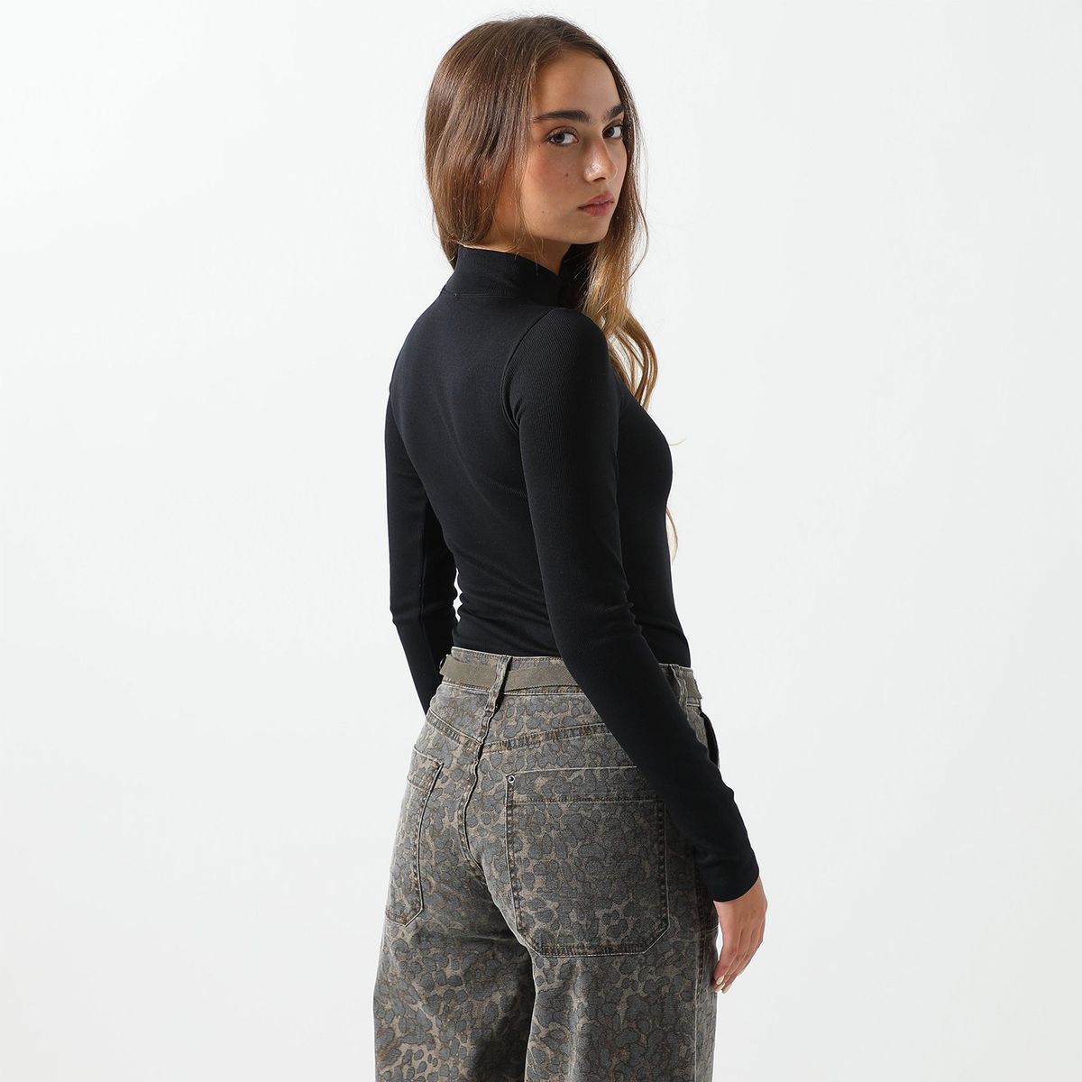 DENIMLAB - Body Manga Larga Casual Mujer Denimlab