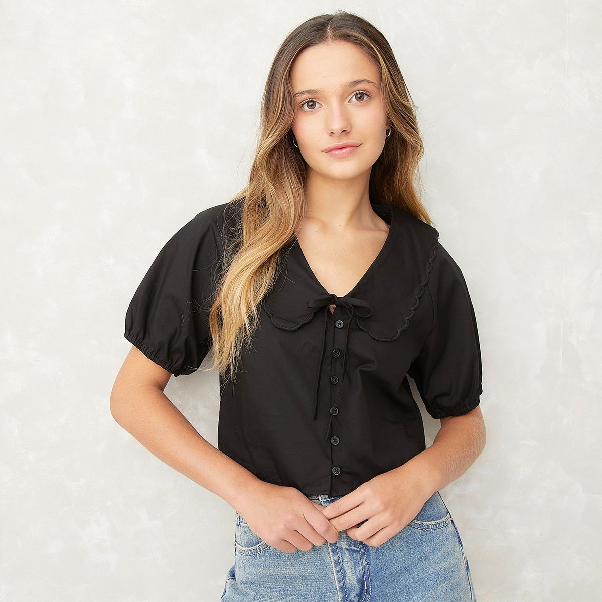 SYBILLA - Blusa Sybilla Manga Corta Algodón Mujer