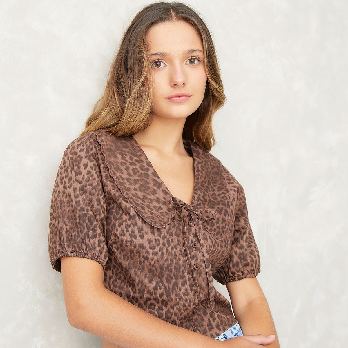 SYBILLA - Blusa Sybilla Manga Corta Algodón Mujer