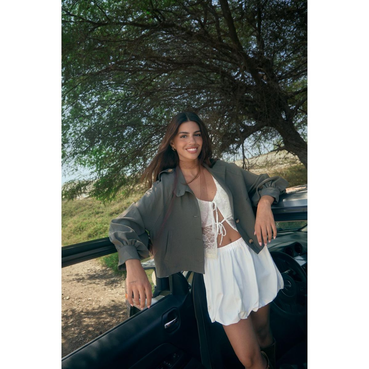 SYBILLA - Falda Corta Sybilla Algodón Mujer Blanca