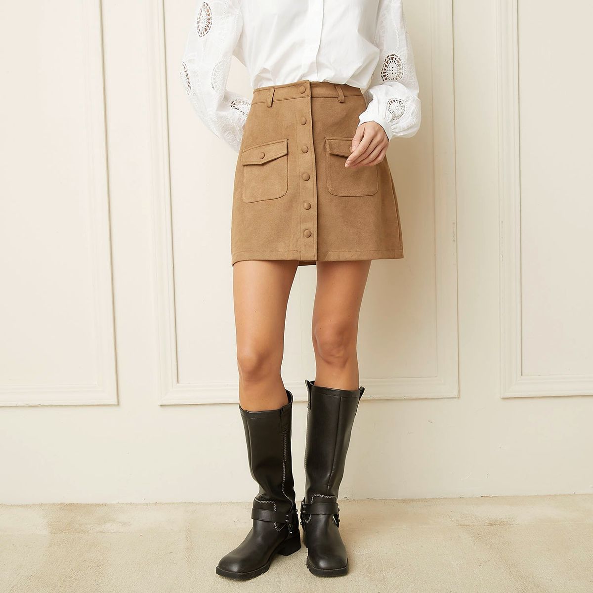 BASEMENT - Falda Corta Casual Mujer Basement