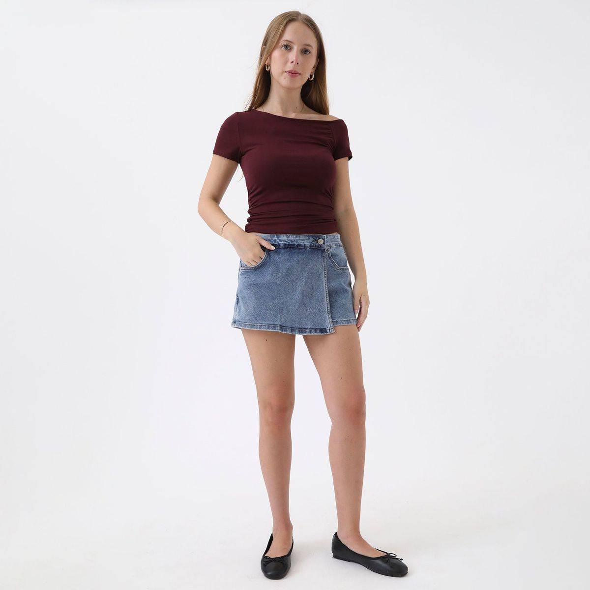 SYBILLA - Falda Short Casual Mujer Sybilla