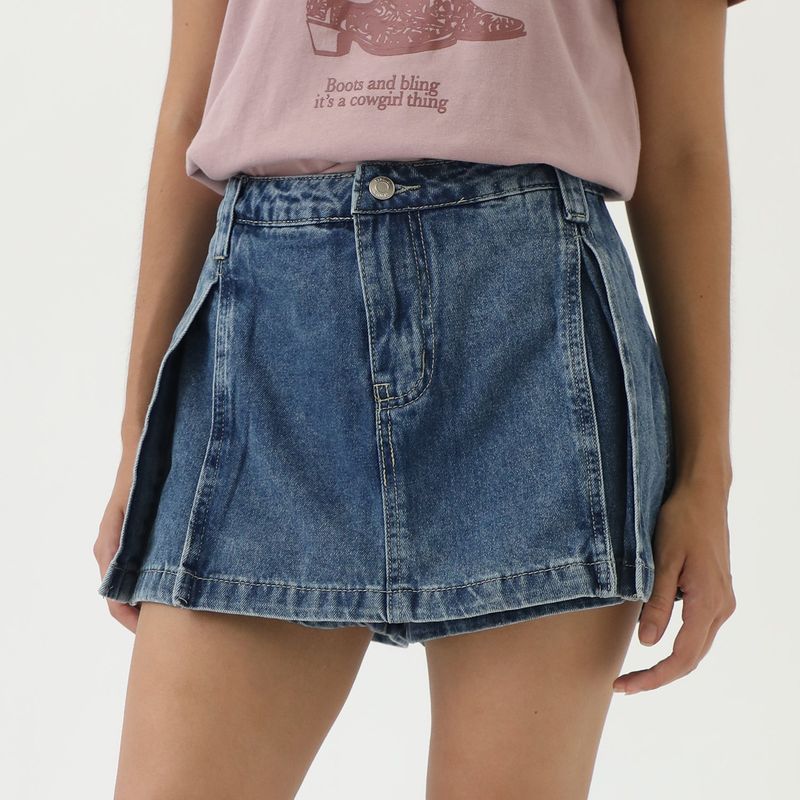 SYBILLA - Falda Short 100% Algodón Mujer Sybilla