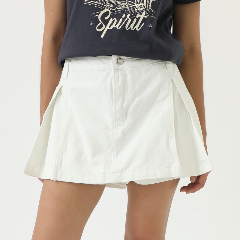 SYBILLA - Falda Short 100% Algodón Mujer Sybilla