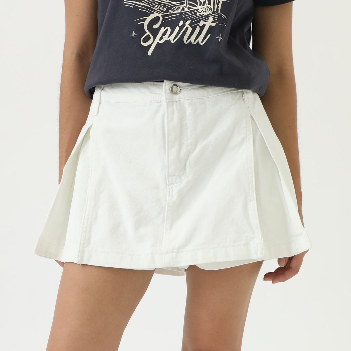 SYBILLA - Falda Short 100% Algodón Mujer Sybilla