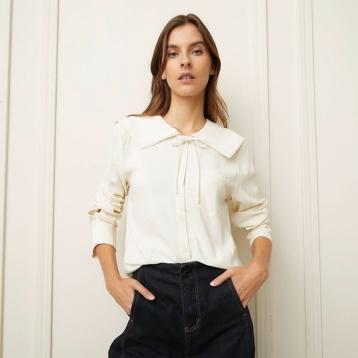 BASEMENT - Polo Manga Larga Casual Mujer Basement