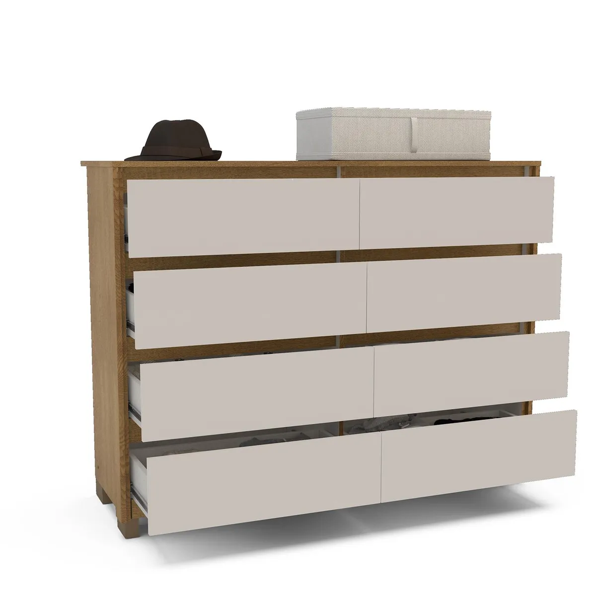 MICA - Cómoda Atenea 8 Cajones