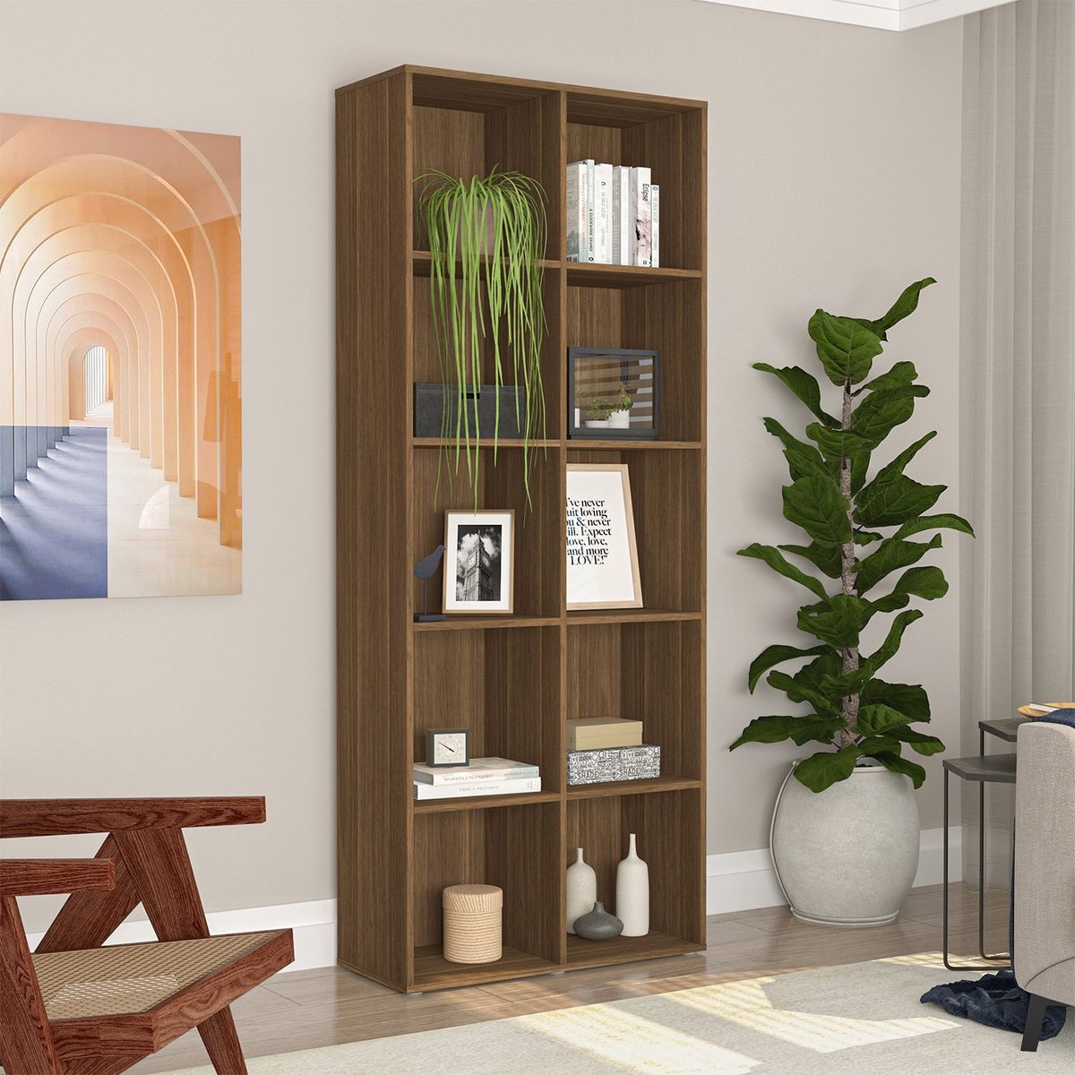 MICA - Estante Librero Caracol 10 Espacios