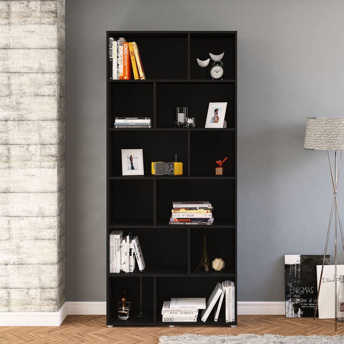 MICA - Estante Librero Xangai 12 Espacios