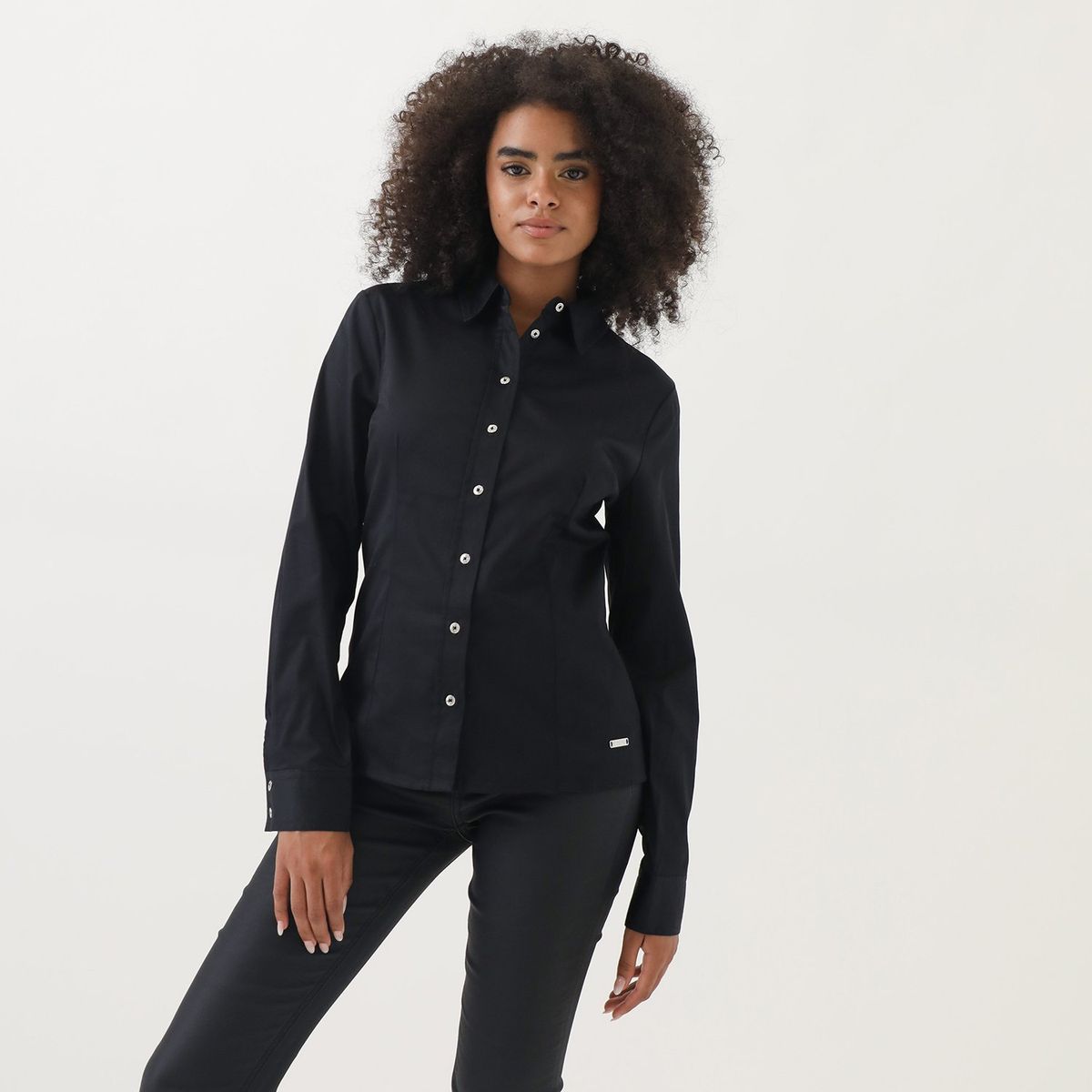 MOSSIMO - Camisa Manga Larga Algodón Mujer Mossimo