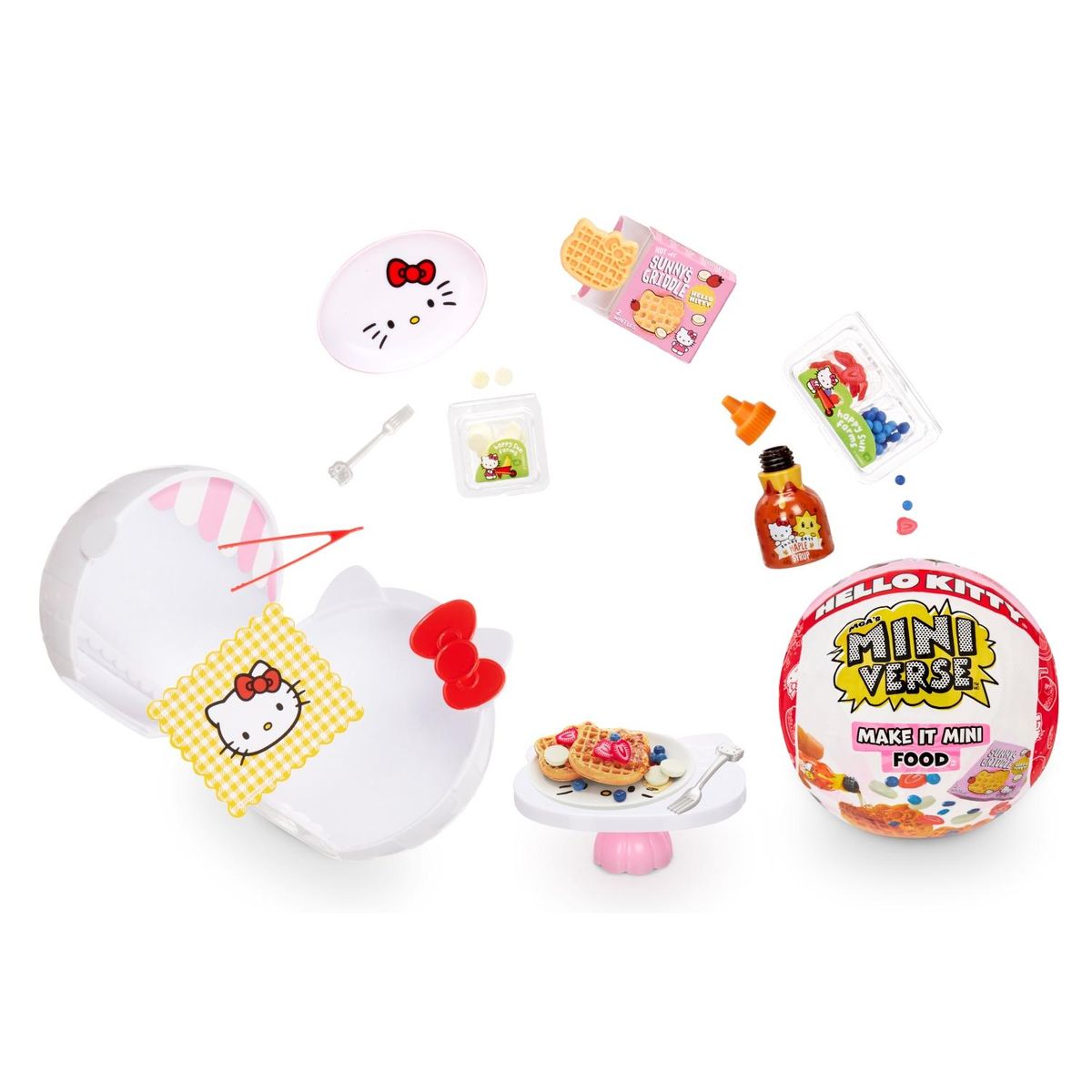 MINIVERSE - Juguete Comida Miniatura Sorpresa Hello Kitty Miniverse