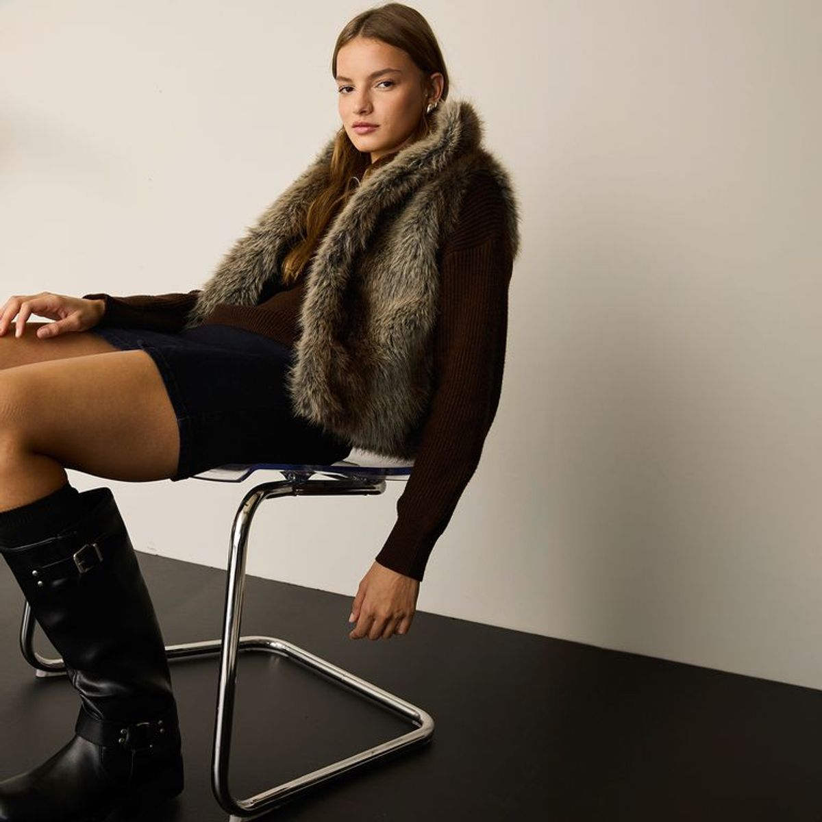 SYBILLA - Chaleco Casual Mujer Sybilla