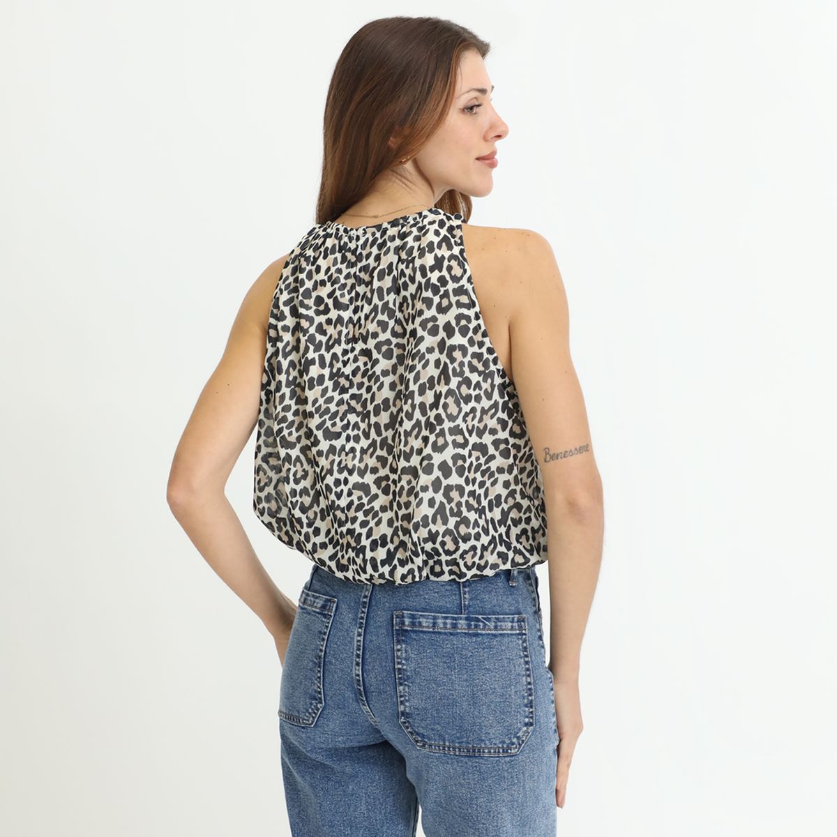 BASEMENT - Blusa Manga Corta Casual Mujer Basement