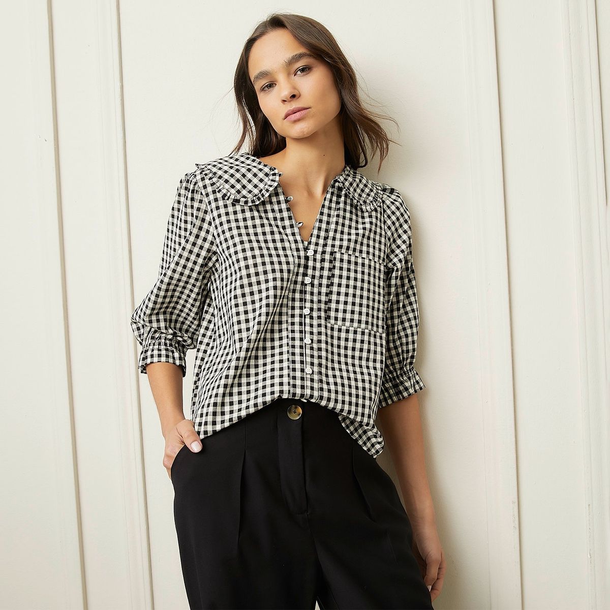 BASEMENT - Blusa Manga Larga Casual Mujer Basement