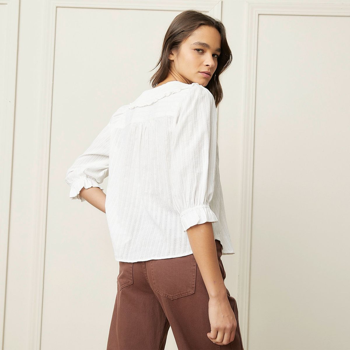 BASEMENT - Blusa Manga Larga Casual Mujer Basement