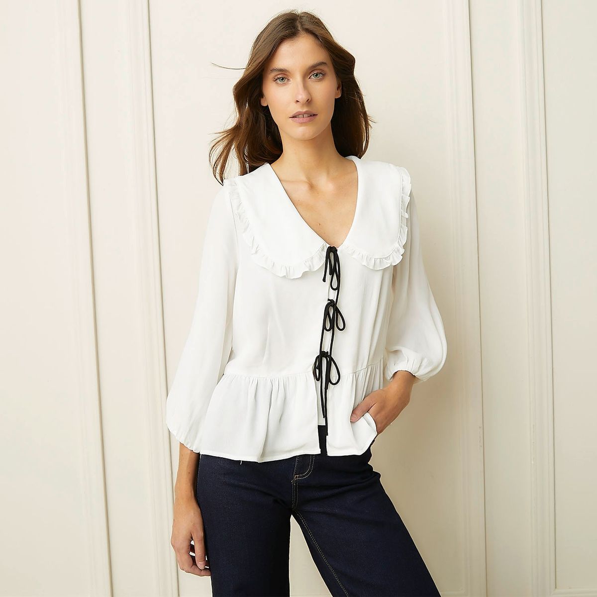 BASEMENT - Blusa Manga Larga Casual Mujer Basement