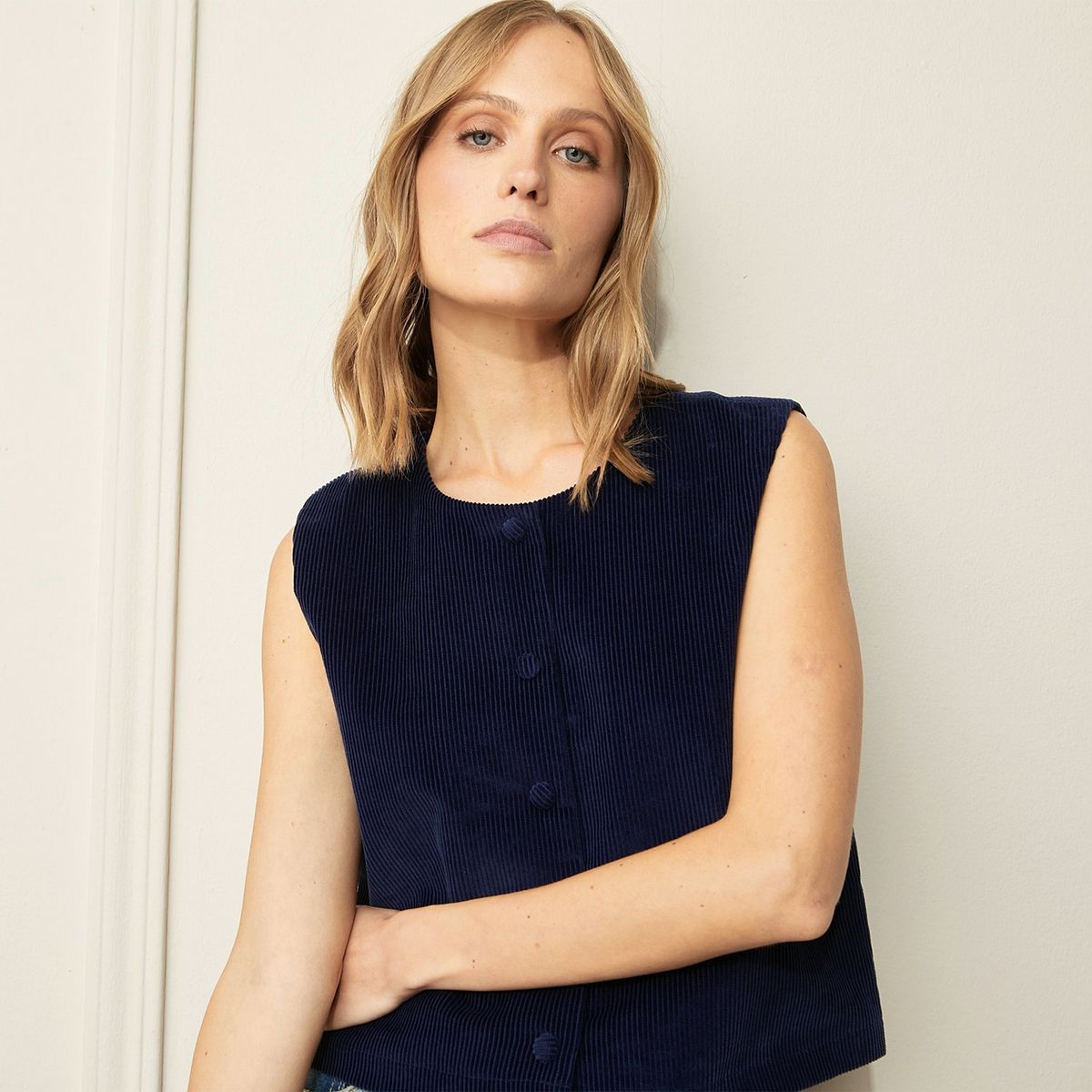 BASEMENT - Chaleco Casual Mujer Basement