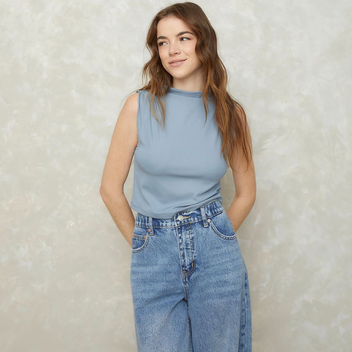 SYBILLA - Top Sin Mangas Casual Mujer Sybilla