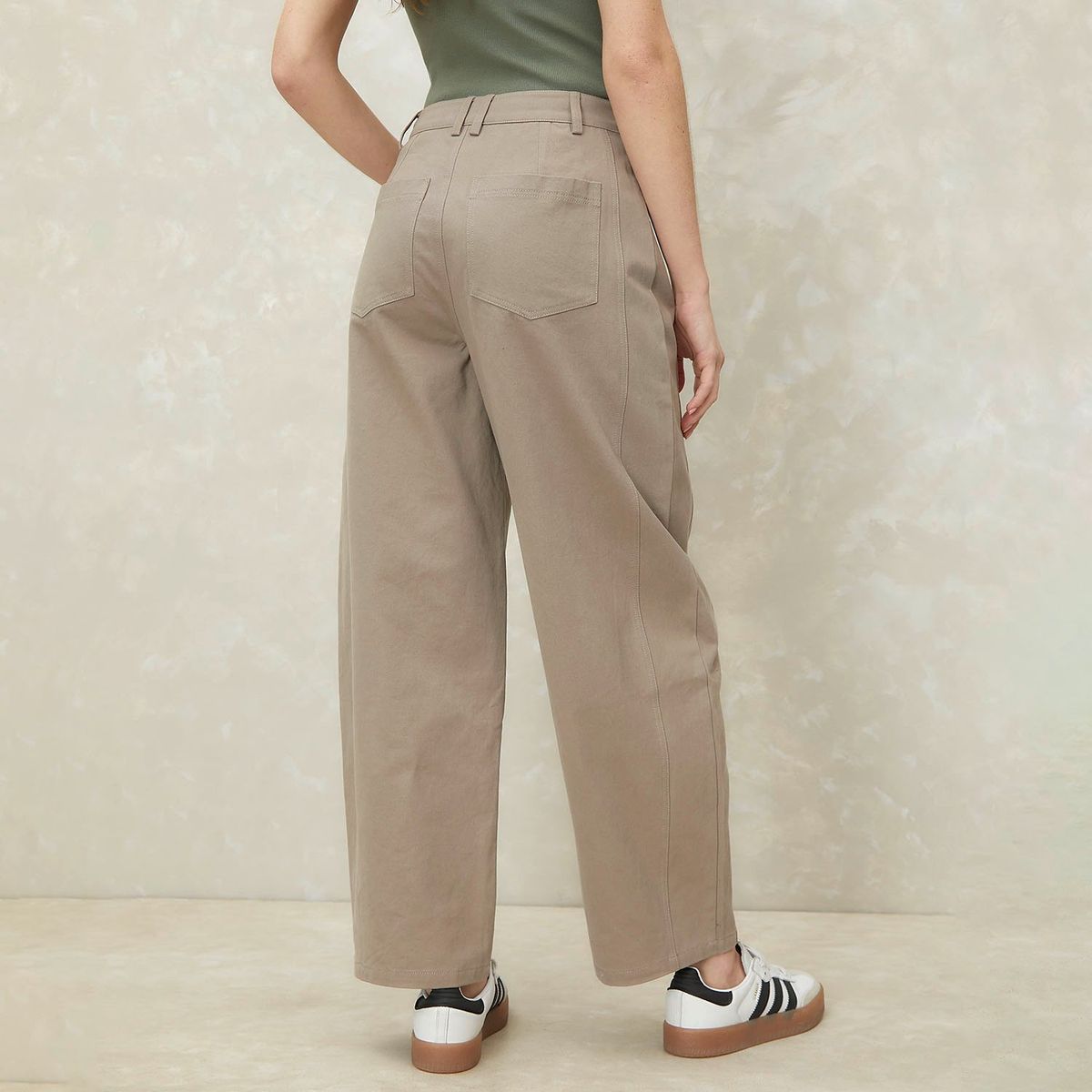 SYBILLA - Pantalón Balloon 100% Algodón Mujer Sybilla