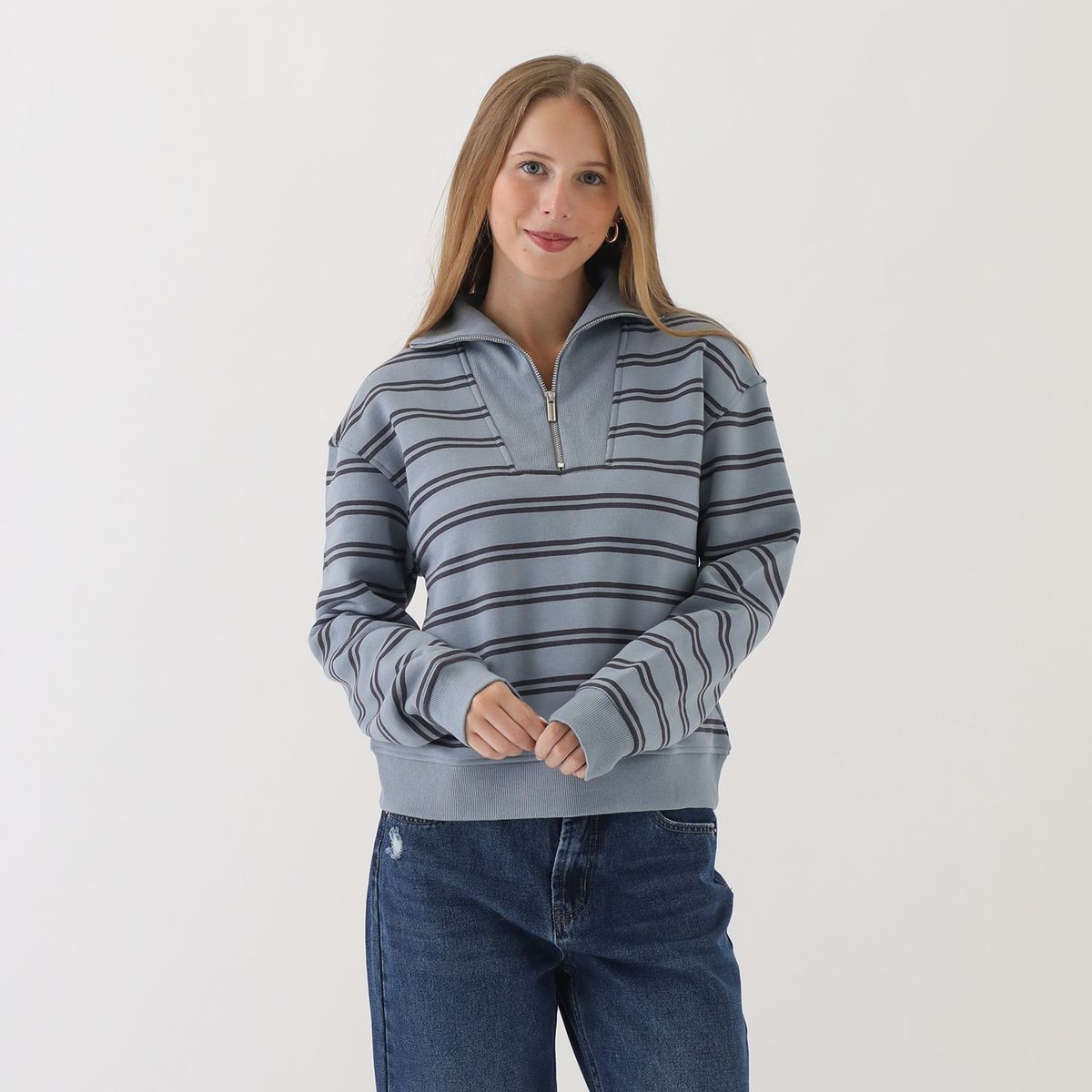 SYBILLA - Polera Casual Algodón Mujer Sybilla