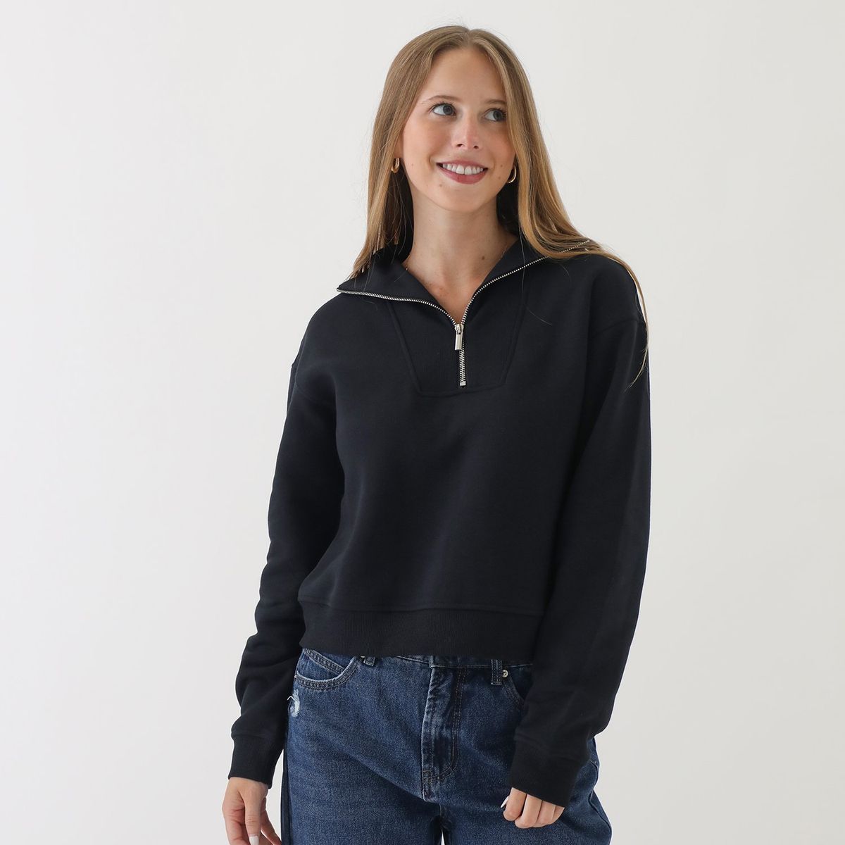 SYBILLA - Polera Casual Algodón Mujer Sybilla