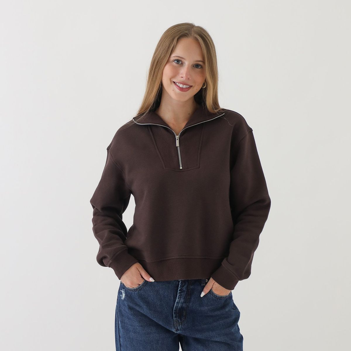 SYBILLA - Polera Casual Algodón Mujer Sybilla