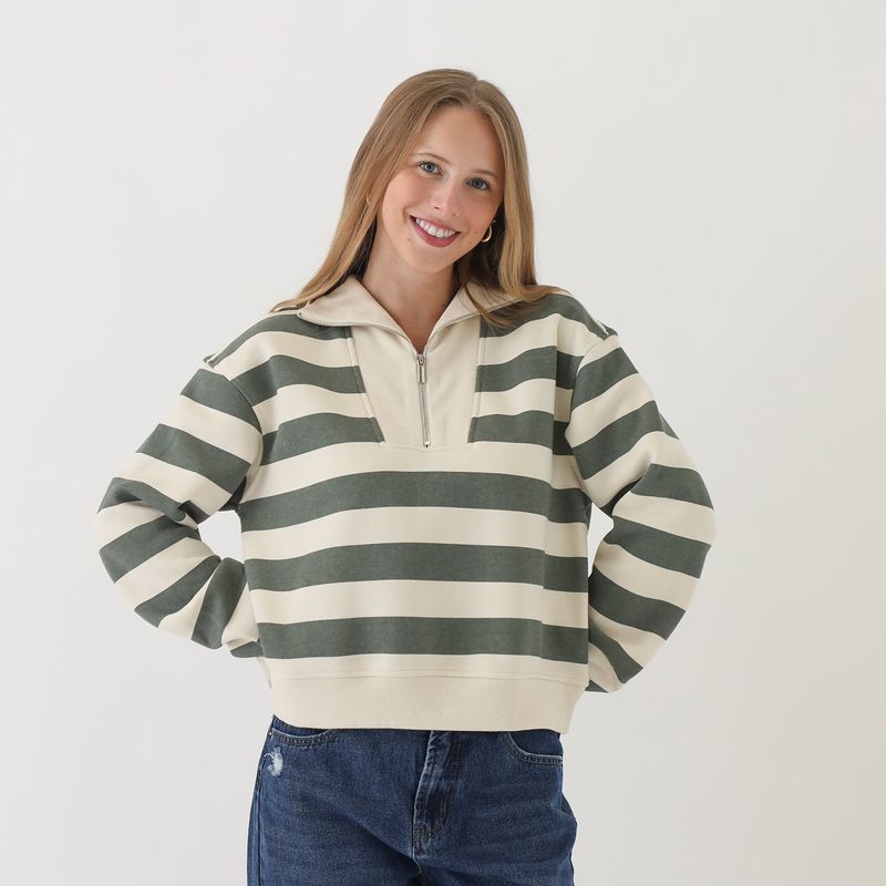 SYBILLA - Polera Casual Algodón Mujer Sybilla