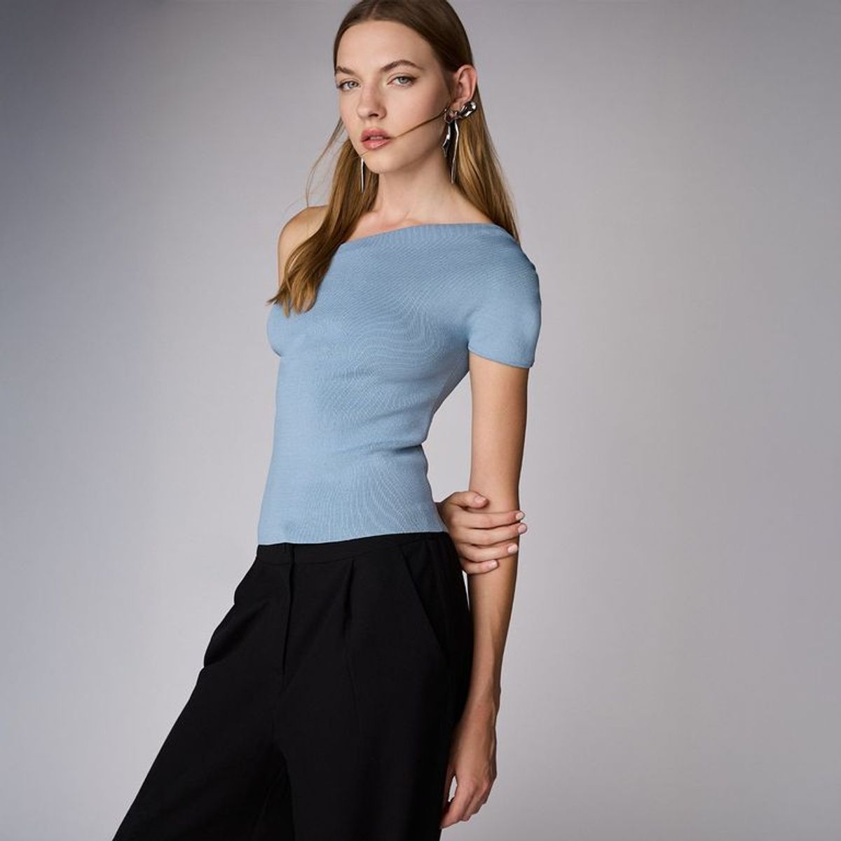 SYBILLA - Blusa Sin Mangas Casual Mujer Sybilla