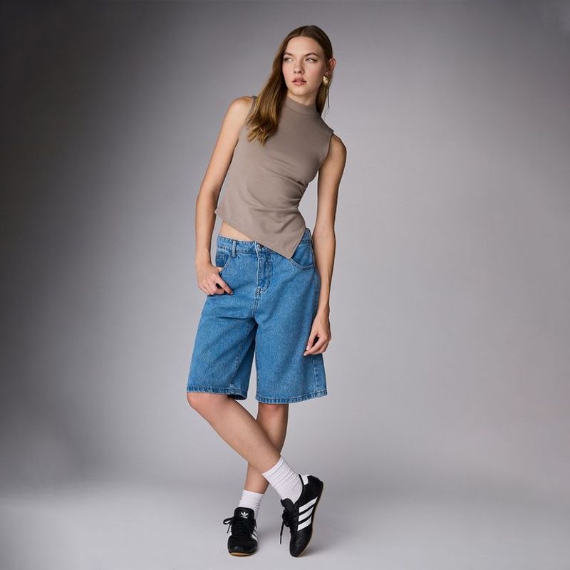 SYBILLA - Polo Sin Mangas Casual Mujer Sybilla