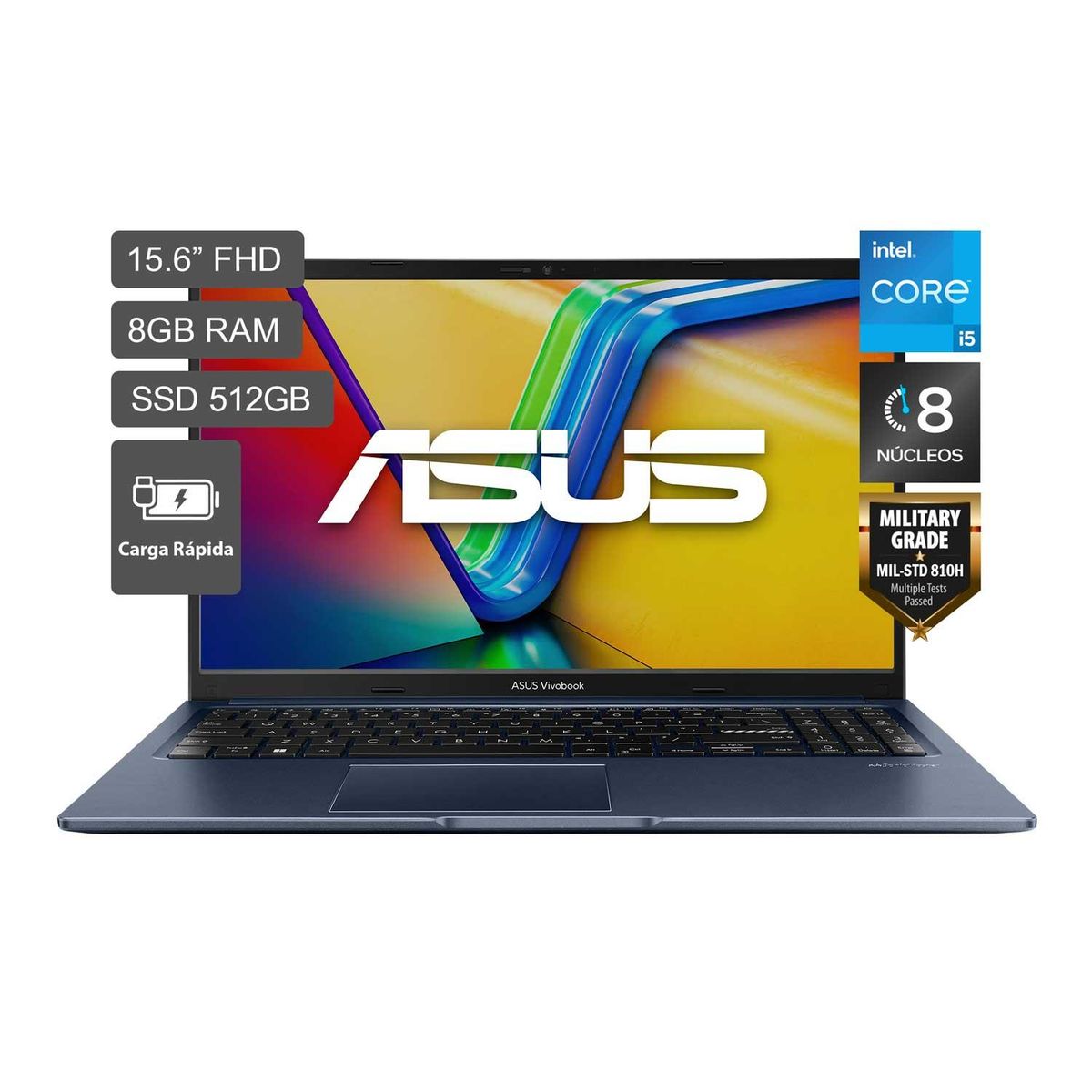 ASUS - Laptop Asus Vivobook 15 Intel Core I5-13420h 8gb 512ssd 15.6" Fhd