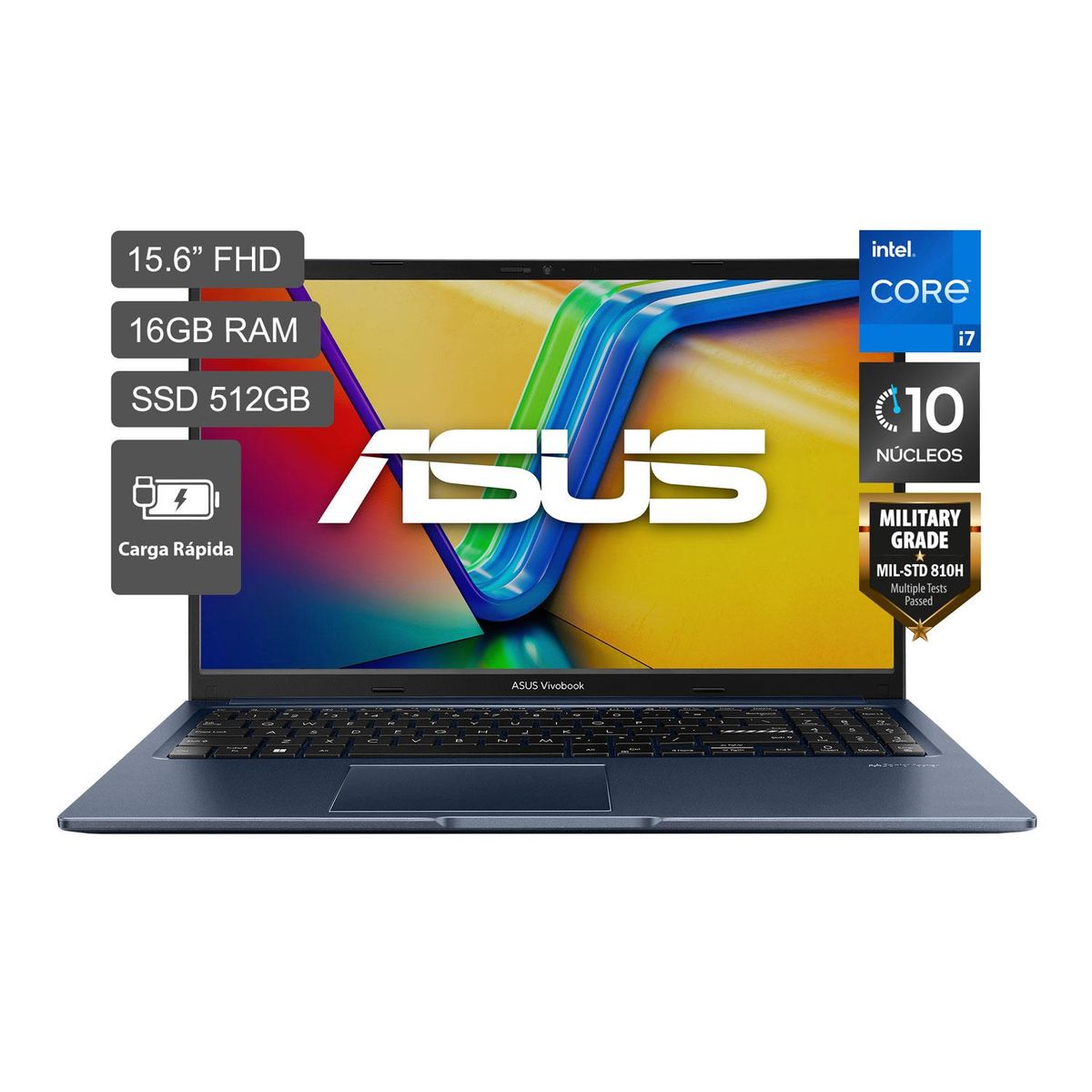ASUS - Laptop Asus Vivobook 15 Intel Core I7-13620h 16gb 512ssd 15.6" Fhd