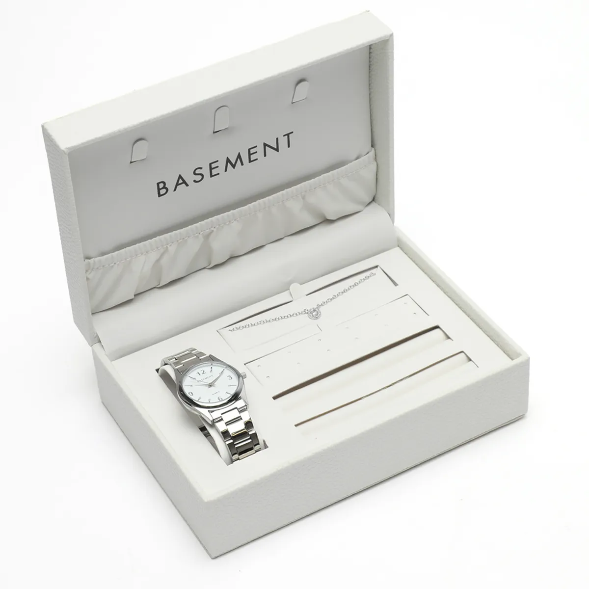 BASEMENT - Set Joyero con Reloj y Joya Mujer