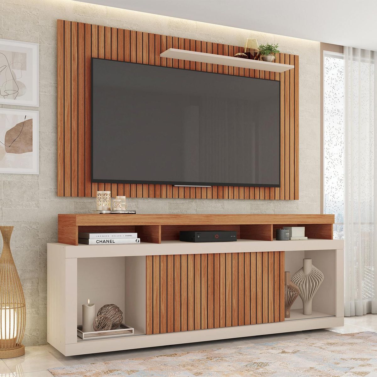 MICA - Mesa de TV New Oscar 65'' con Panel