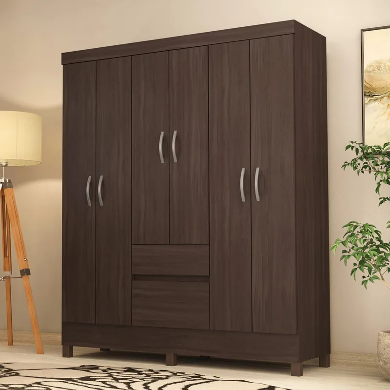 MICA - Ropero Siena 6 Puertas 2 Cajones