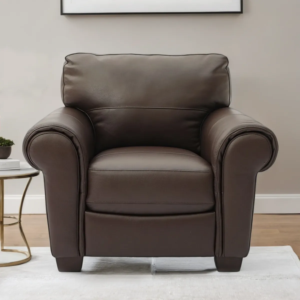 ROBERTA ALLEN - Sofá Castle 1 Cuerpo De Cuero Combinado