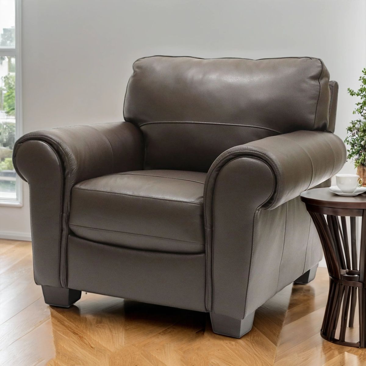 ROBERTA ALLEN - Sofá Castle 1 Cuerpo De Cuero Combinado