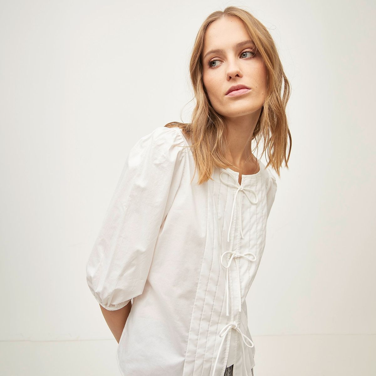 BASEMENT - Blusa Manga Larga Casual Mujer Basement