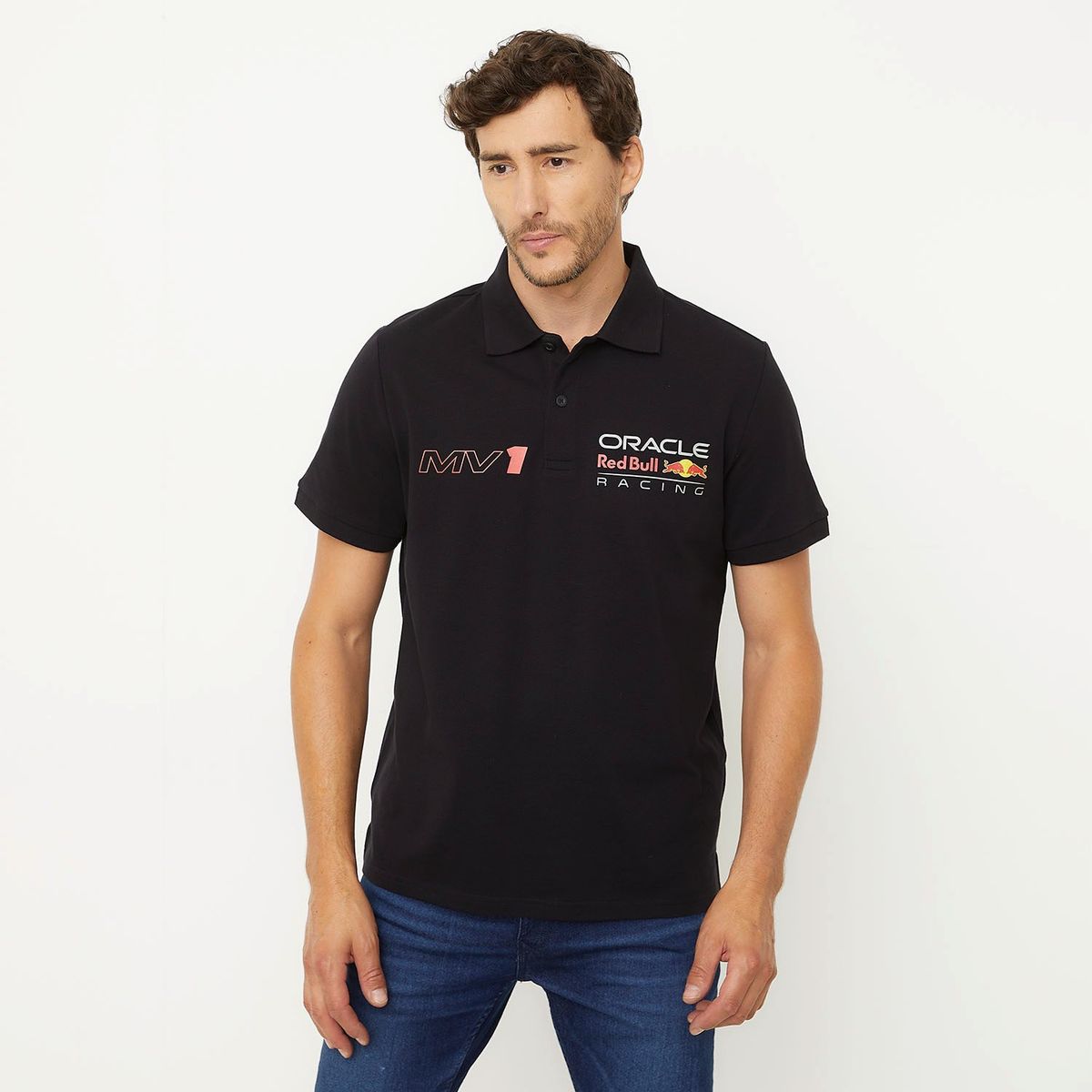 RED BULL - Polo Algodón Casual Hombre Red Bull