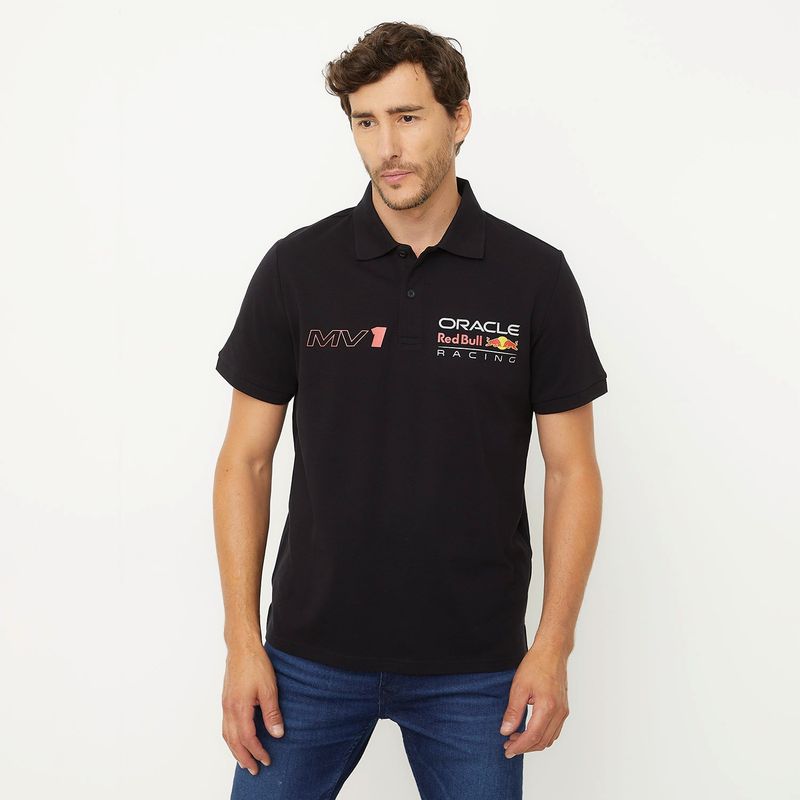 RED BULL - Polo Algodón Casual Hombre Red Bull