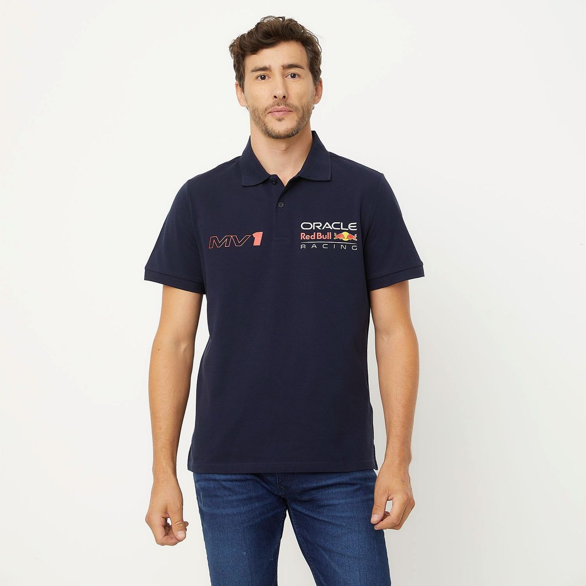 RED BULL - Polo Algodón Casual Hombre Red Bull