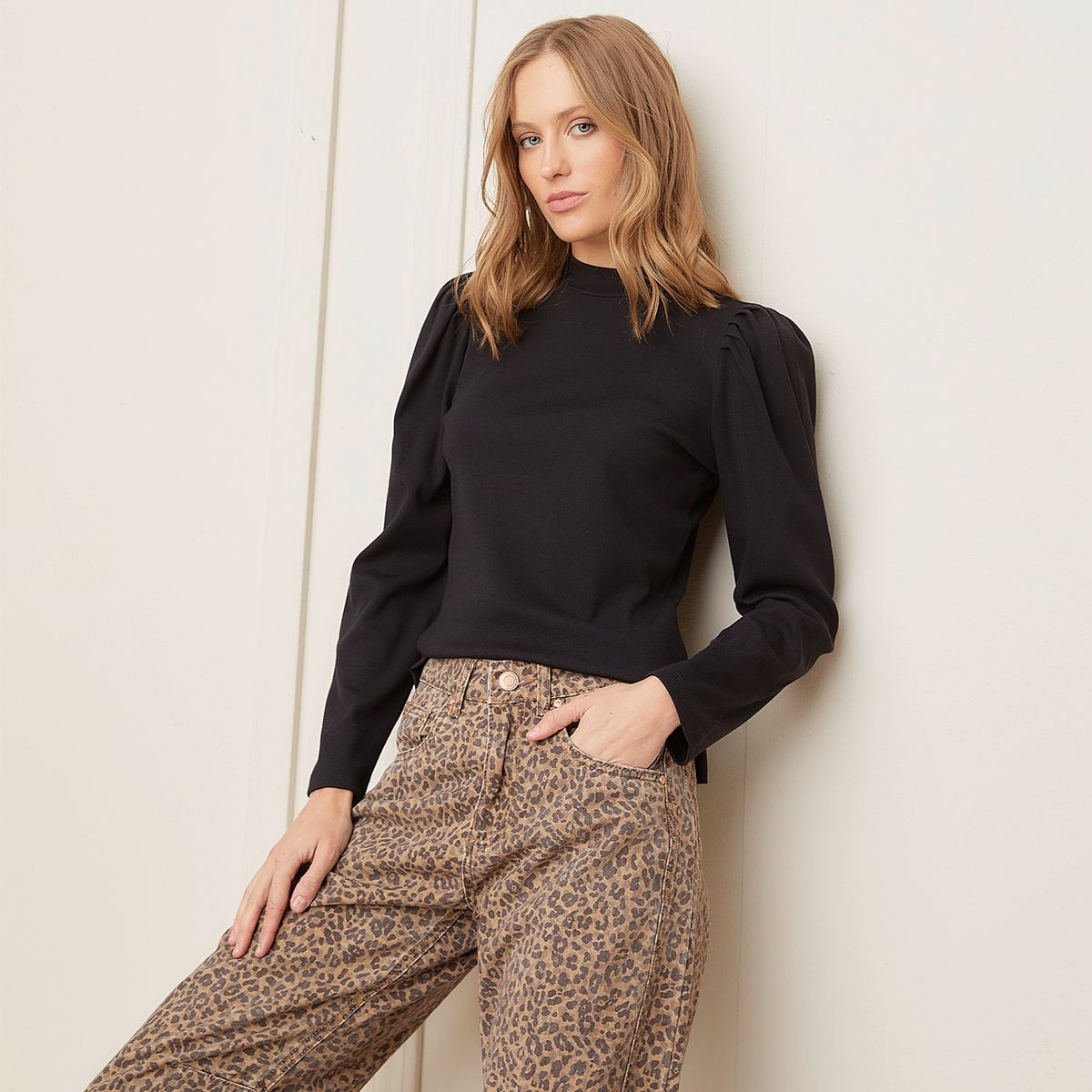 BASEMENT - Polo Manga Larga Casual Mujer Basement