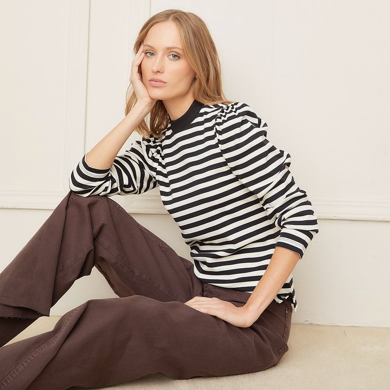 BASEMENT - Polo Manga Larga Casual Mujer Basement