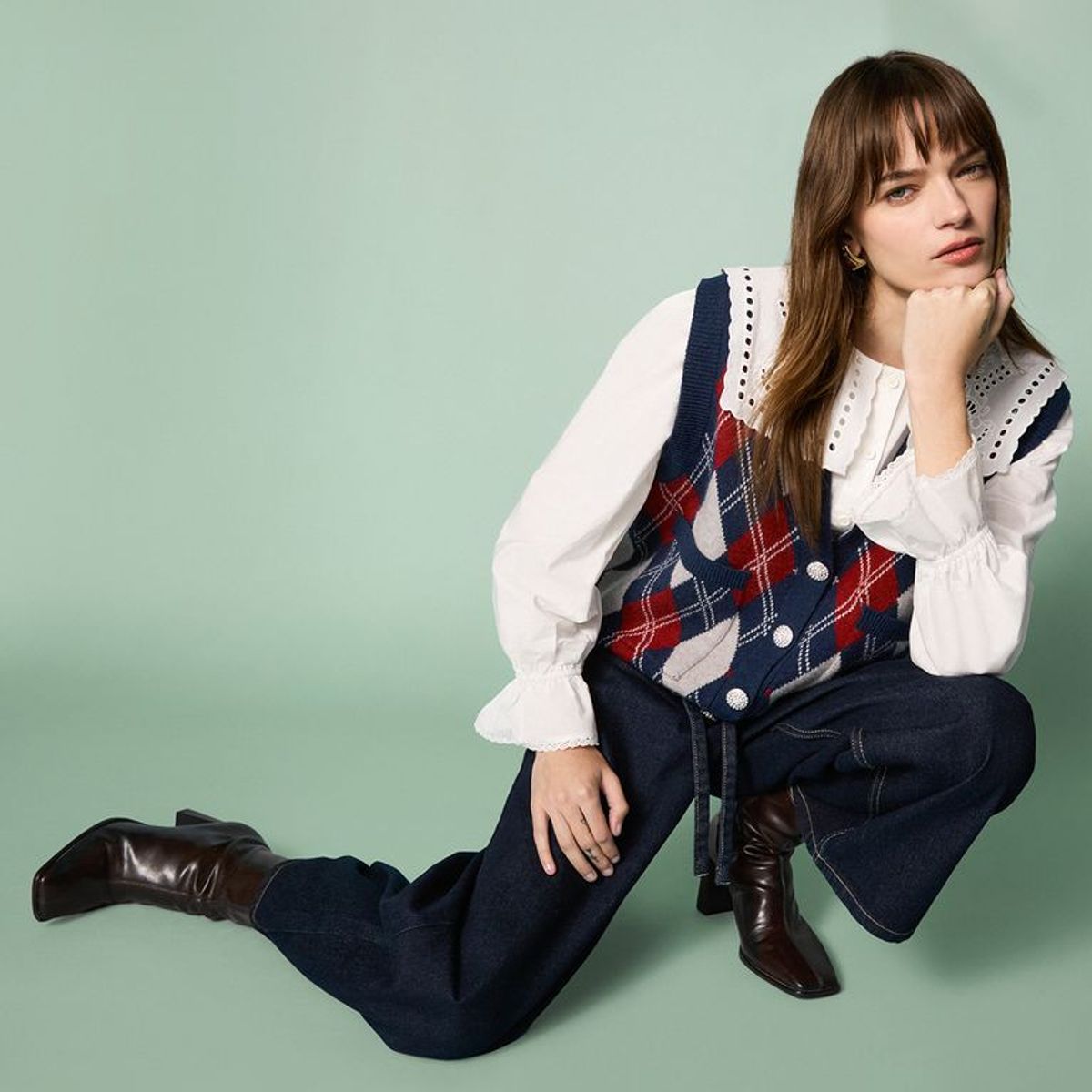 BASEMENT - Blusa Manga Larga Casual Mujer Basement