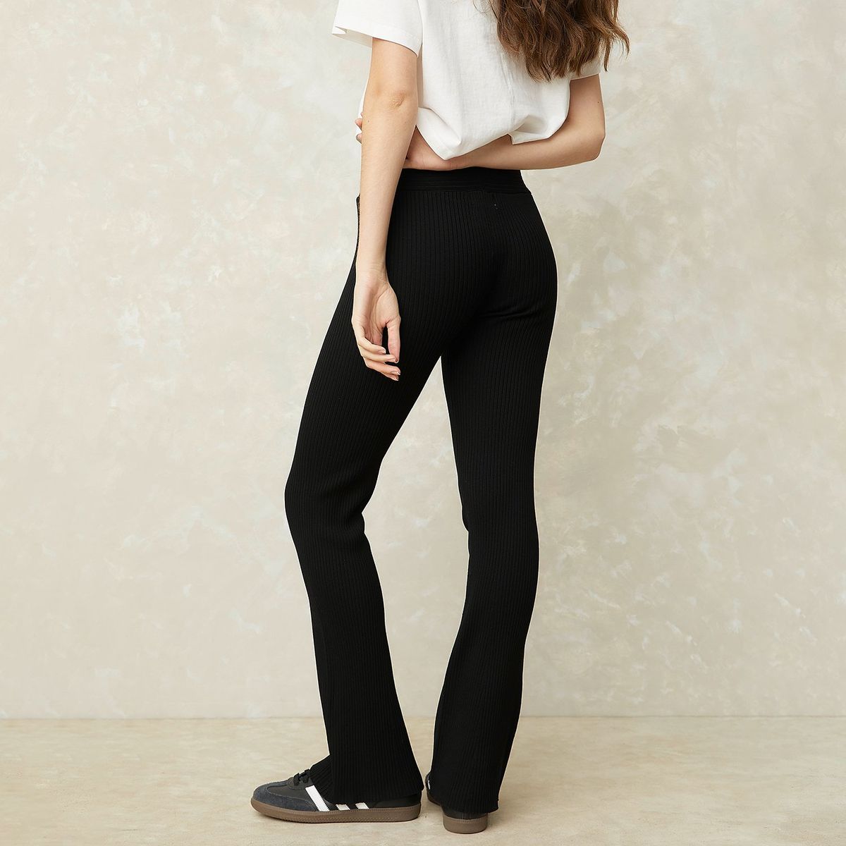 SYBILLA - Pantalón Flare Casual Mujer Sybilla