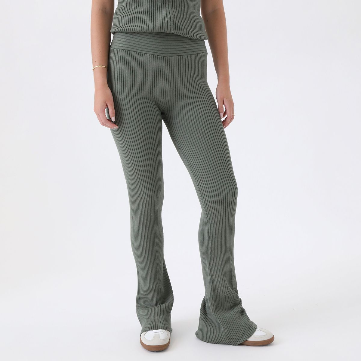 SYBILLA - Pantalón Flare Casual Mujer Sybilla